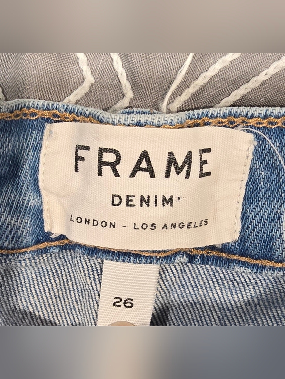 FRAME Denim Le Brigette High Waisted Shorts Size 26 - Picture 6 of 8